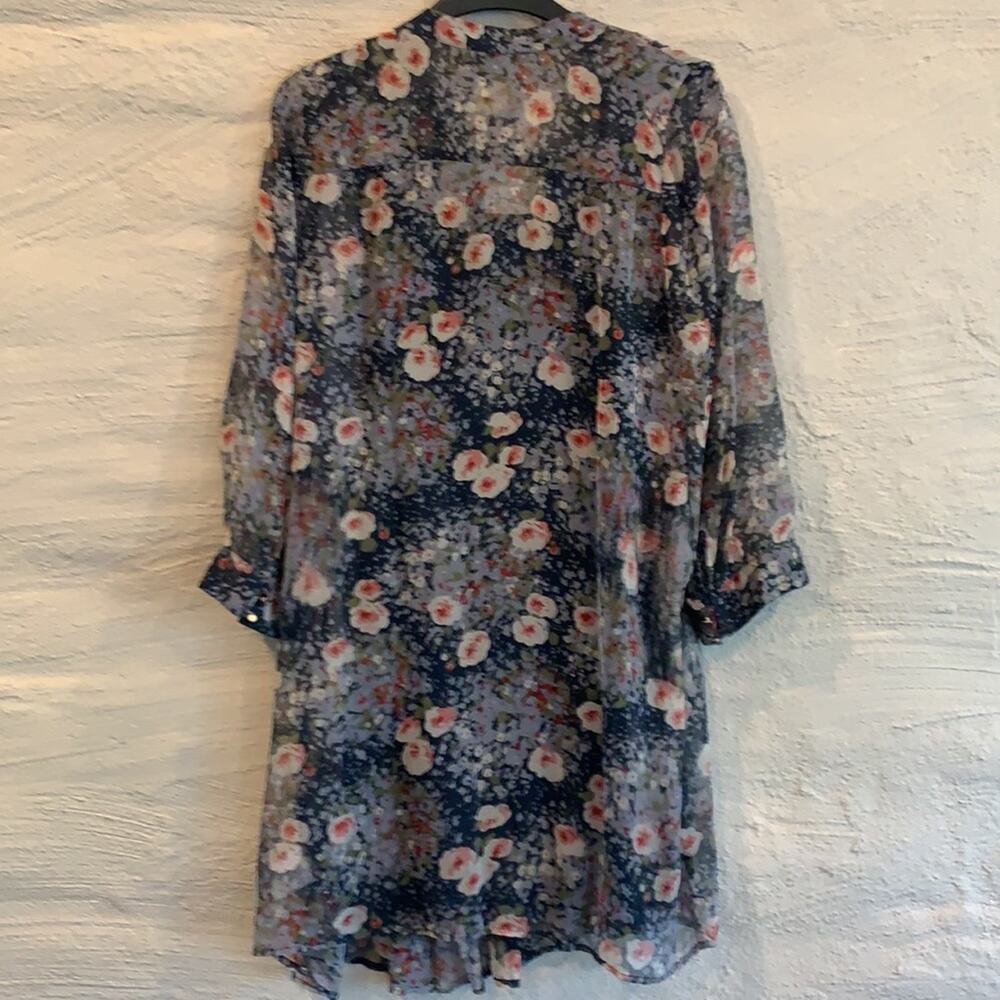100% Silk Joie Floral Print Dress - Picture 7 of 11
